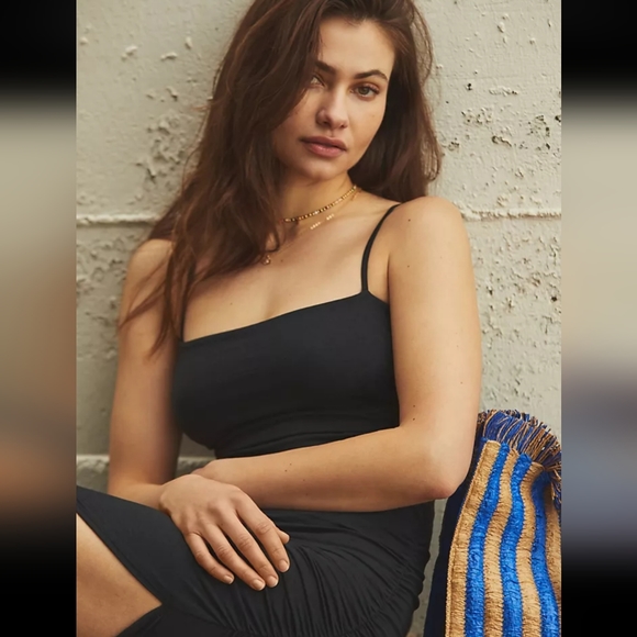 NWT Anthropologie Strappy Back Midi Dress Size M - Picture 3 of 8